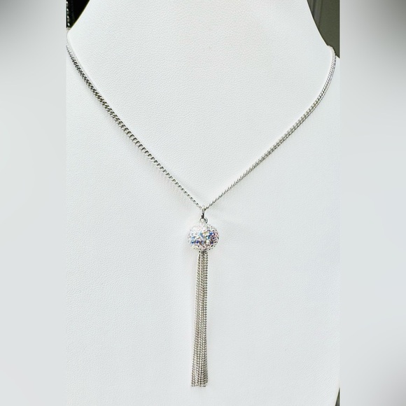 SWAROVSKI CRYSTAL AURORA BOREALIS NECKLACE Touchstone Crystal - Picture 1 of 4